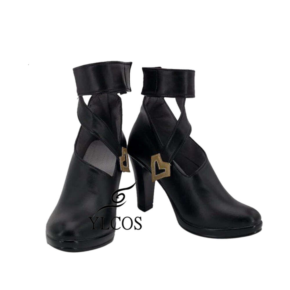 لعبة Catsuit Comple Game LOL KDA Agony's argent Evelynn Cosplay Black Boots Halloween Party Shoes for Women Girl