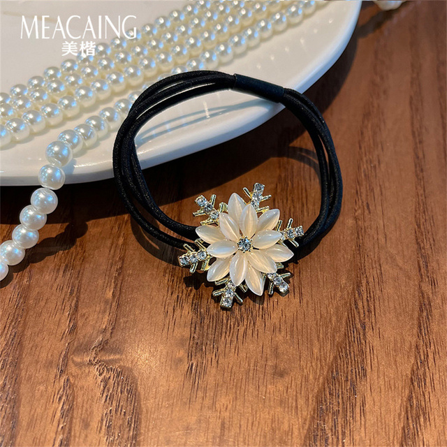 Mode opale cheveux corde exquise étoile papillon flocon de neige bandeau pour les femmes élastique élastique cheveux accessoires bijoux cadeaux