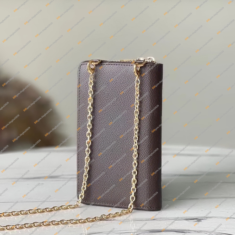 Ladies Fashion Designer Luxury Zippy Vertical Wallet Camera Bag Chain bag Crossbody Coin Purse Card Holders Key Pouch TOP Mirror Quality M80731 Business