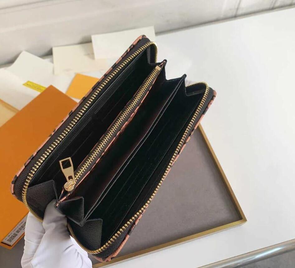 5A Designers de mode de haute qualité Zippy Lockme WALLET Hommes Femmes en cuir Zipper Portefeuilles Haute Qualité Fleurs Long Porte-Monnaie Sacs À Main Titulaire De La Carte Embrayage M80680