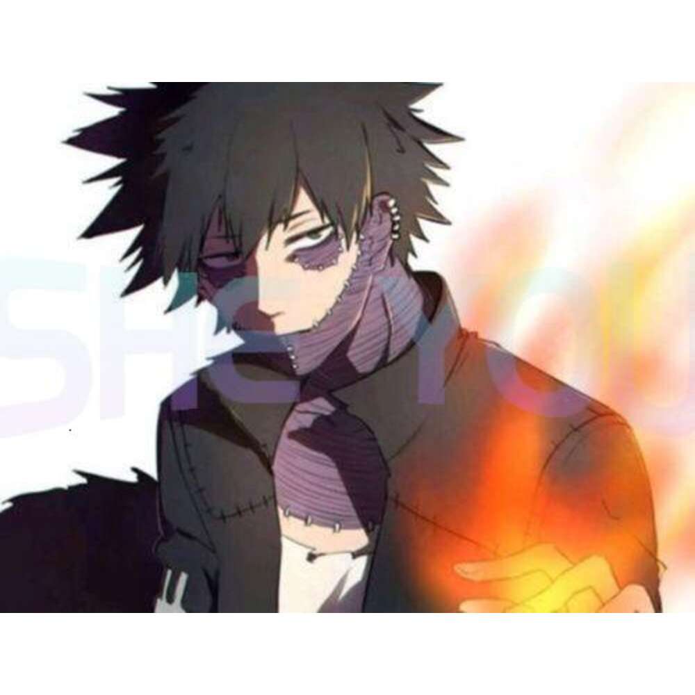 Min boku no Hero Academia Dabi Black Short Cosplay Costume Track + Wig Cap