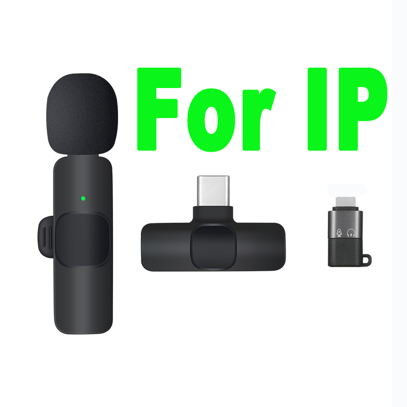 K8 Mini Microphone sans fil Microphone Lavalier Portable Audio Vidéo Enregistrement Mini Micro pour iPhone Android Diffusion en direct Gaming Livestream