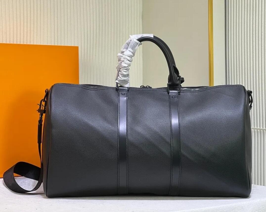 7Aデザイナーの男性と女性旅行バッグ大容量本物の革のショルダーバックファッション柔らかい表面ジッパーダッフルバッグ