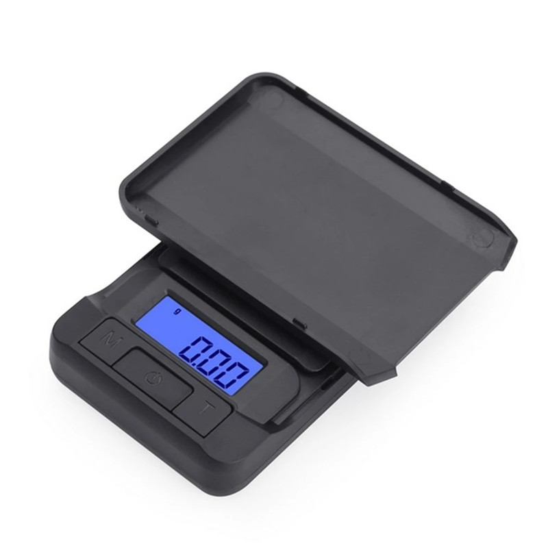 High Precision Mini Electronic Digital Pocket Scale Kitchen Balance Weight Scales LCD Display 100g 200g 300g 500g/0.01g 500g/0.1g For Jewelry/Food Portable Scale