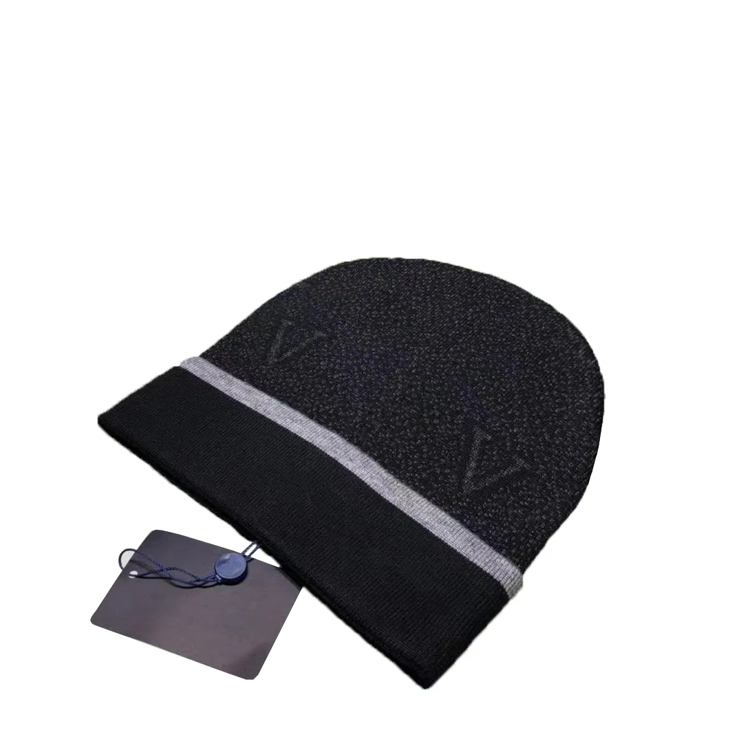 Luxe mutsen gebreide muts ontwerper Winter bonen mannen en vrouwen Fashion design gebreide hoeden herfst wollen muts letter jacquard unisex warme caps 2024