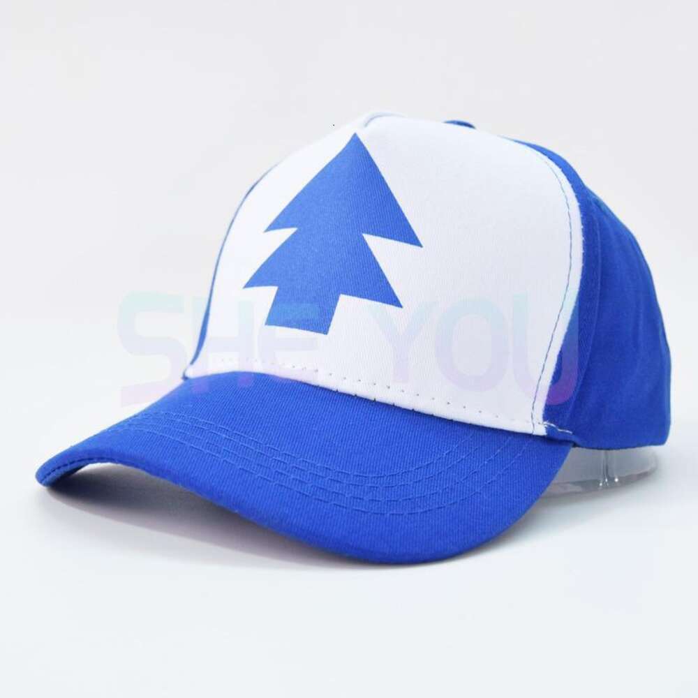 Pines Hats Dipper Baseball Cosplay Akcesoria Kapeluszowe czapki Regulowane szczytowe czapkę