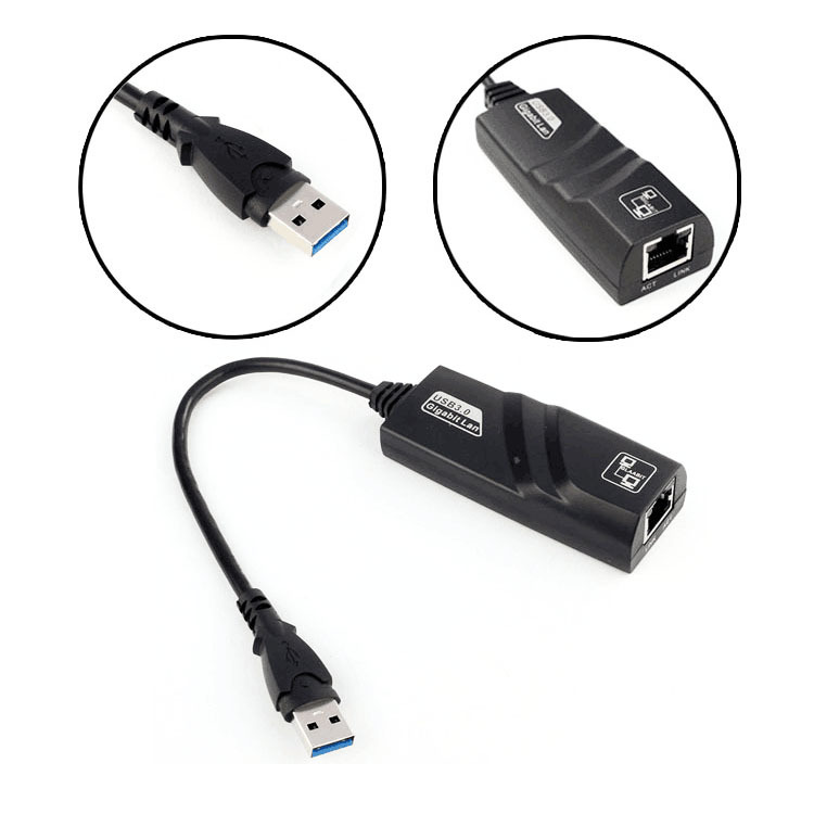 Connecteurs réseau USB 3.0 USB-C Type-c vers RJ45 100/1000 Gigabit Lan Ethernet Adaptateur réseau LAN 100/1000 Mbps pour Mac/Win PC 243S avec emballage