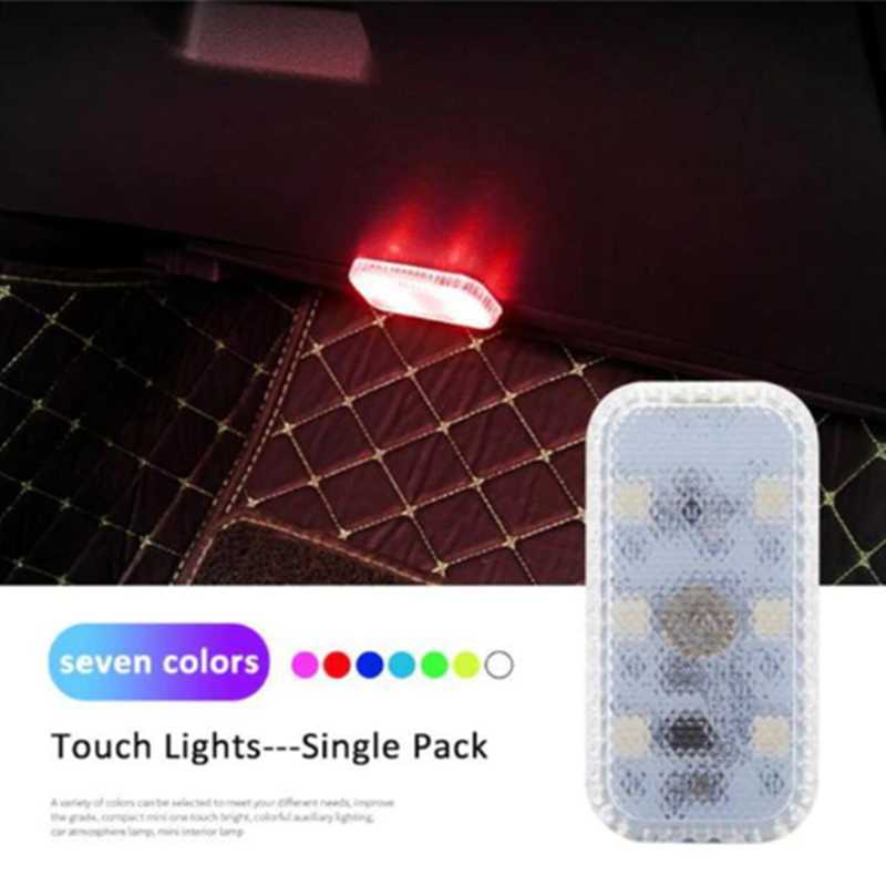 Nouvelle voiture LED tactile lumières Auto toit plafond lampe de lecture voiture sans fil intérieur lumière USB charge lampes de secours pour porte pied coffre