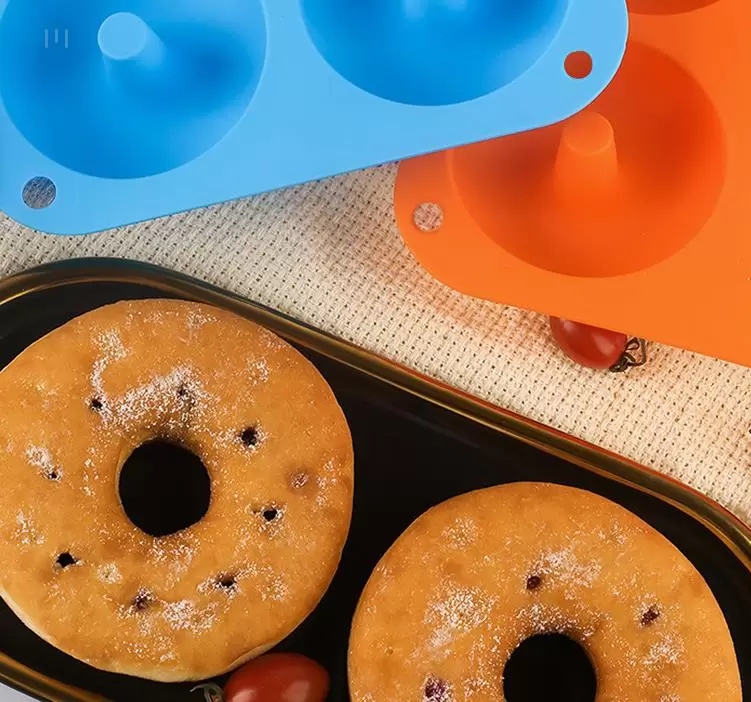 Cake Tools Silicone Donut Pan 6-Cavity Donuts Baking Forms Non-Stick Cake Biscuit Bagels Mögel Tray Pastry