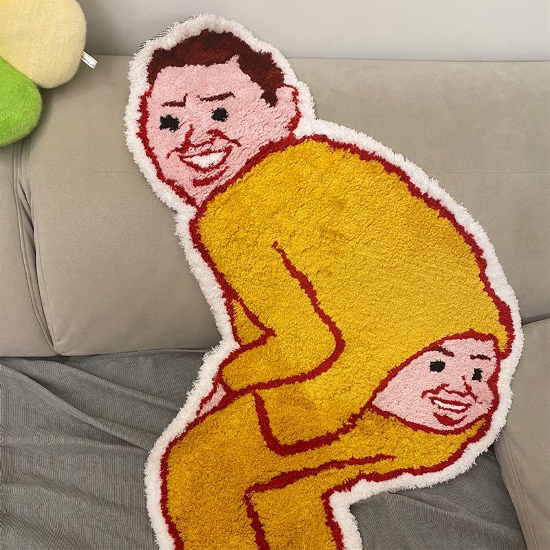 المفروشات المنزلية السجاد الفني FW20 Joan Cornella Bootybop Rug Pruckers Sneakers Mat Bedroom Corridor Room Handmade Acrylic Estrendy Floor Mat