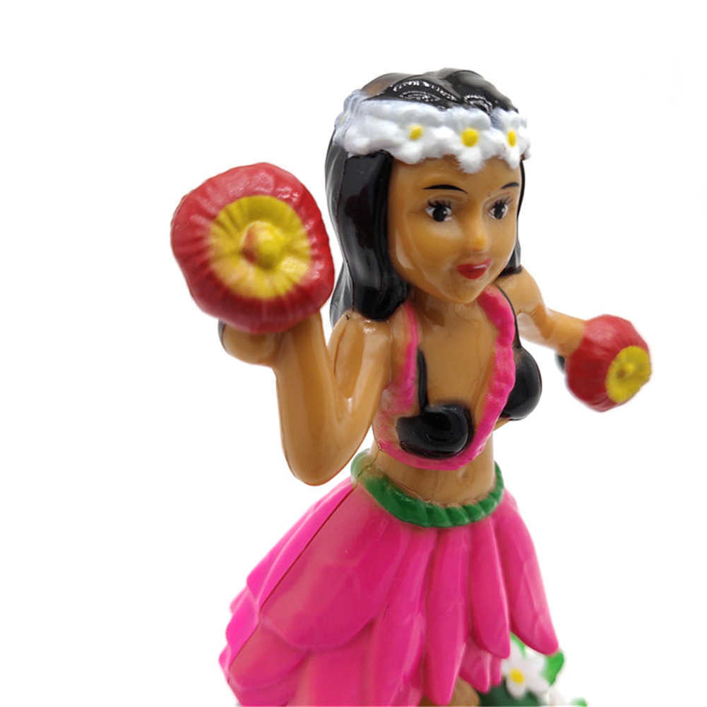 Jouets à énergie solaire, figurines de fille dansante hawaïenne, jouet secouant la tête, décoration de tableau de bord de voiture, ornements pour enfants, cadeau d'anniversaire