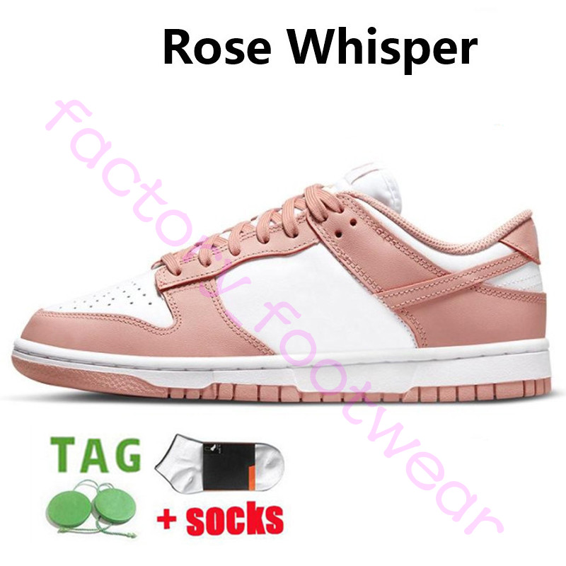 2023 Designer Low OG Loopschoenen Heren Reverse Panda UNC Rose Whisper Pink Bronze Eclipse University Red Chunky Dunky Zwart Wit Heren Casual Sneakers Dames Trainers