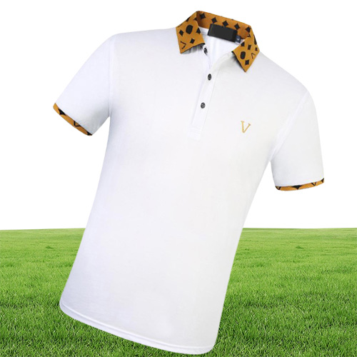 Designer -Streifen Polo -Shirt T -Shirts Schlange Polos Biene Blumensticke Herren High Street Mode Polo Tshirt8325039