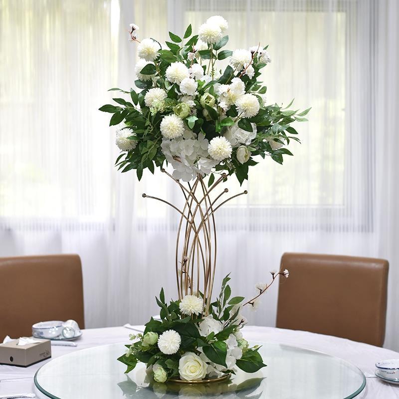 Coluna de vaso de flores de decoração de casamento de casamento