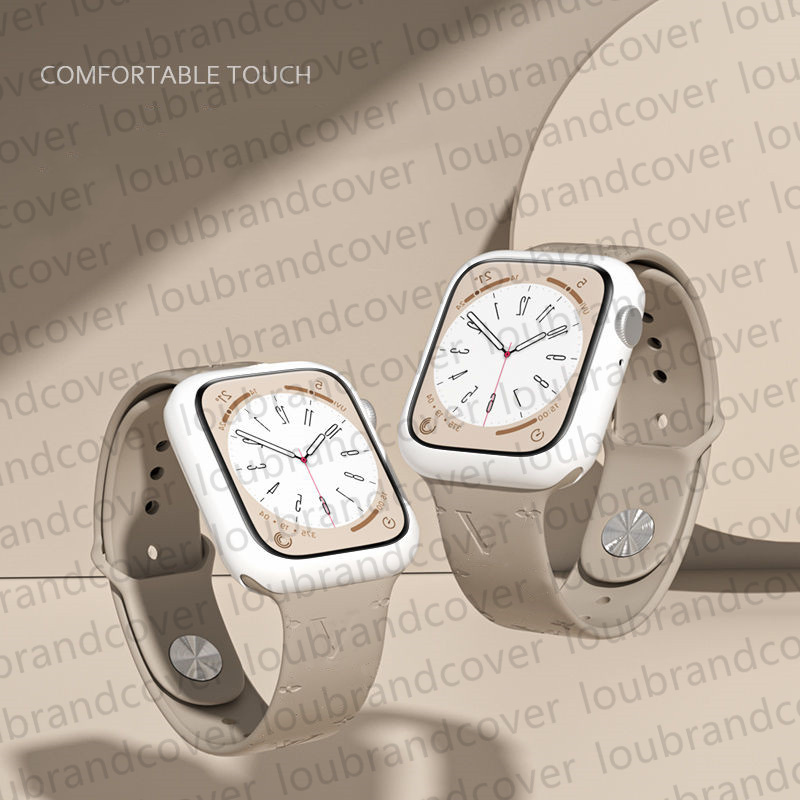 Designer horlogeband Slimme bandjes voor Apple Watch Band 49 mm 38 mm 44 mm 45 mm iwatch-serie 8 9 4 5 6 7 Band reliëf siliconen armband 3D concaaf patroon ap horlogebanden