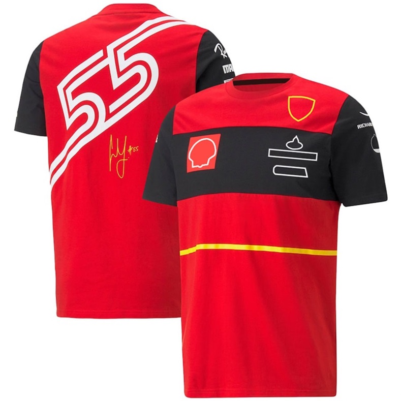 2023 2022チームTシャツ新しいベストセラーF1フォーミュラワンTシャツレーシングレーシングメンと女性向けにカスタマイズされたクイックドライTシャツ