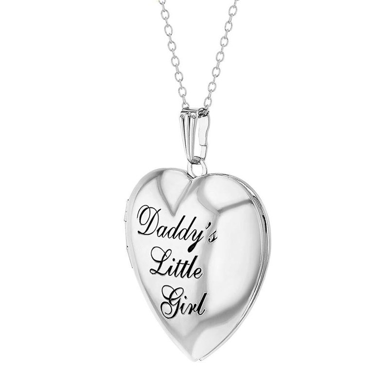 Love Heart Lockets For Women Photo Box Pendants Necklaces Picture Openable Jewelry Always In My Heart Stainless Steel Hihg Polished Girls Accessories