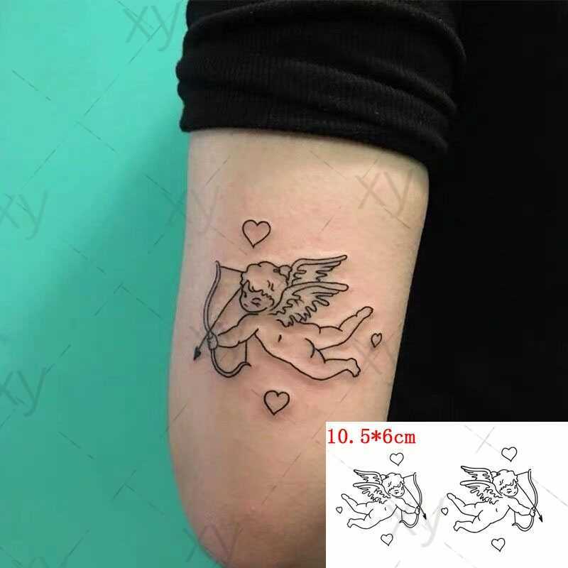 Tijdelijke tatoeages Nieuwe waterdichte tijdelijke Tattoo Sticker Body Make -up Flame Finger Tattoos Smiley Black Square Rose Flower Art Flash Fake Z0403