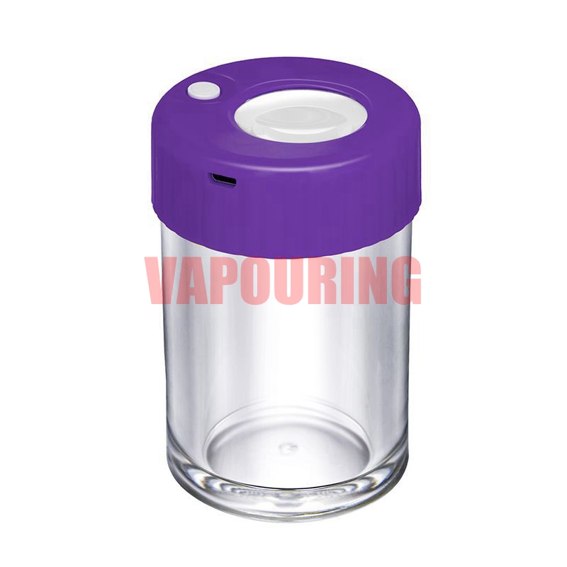 Colorful Smoking USB LED Lamp Magnifying Glass Dry Herb Tobacco Stash Case Innovative Storage Tank Spice Miller Seal Jars Handpipes Cigarette Grinder Holder