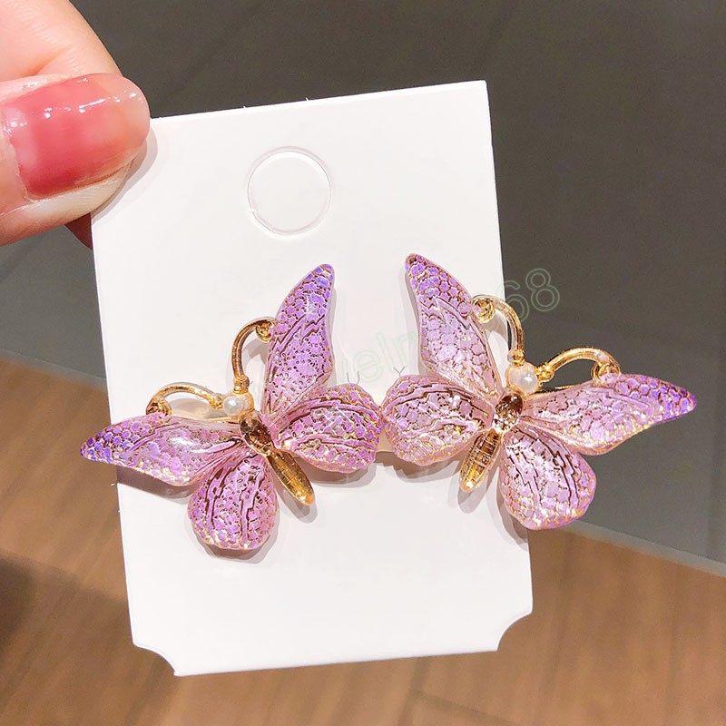 Cute Colorful Butterfly Hairpin For Women Girls Sweet Hair Clip Barrette Headband Fashion Hair Ornament Accessories