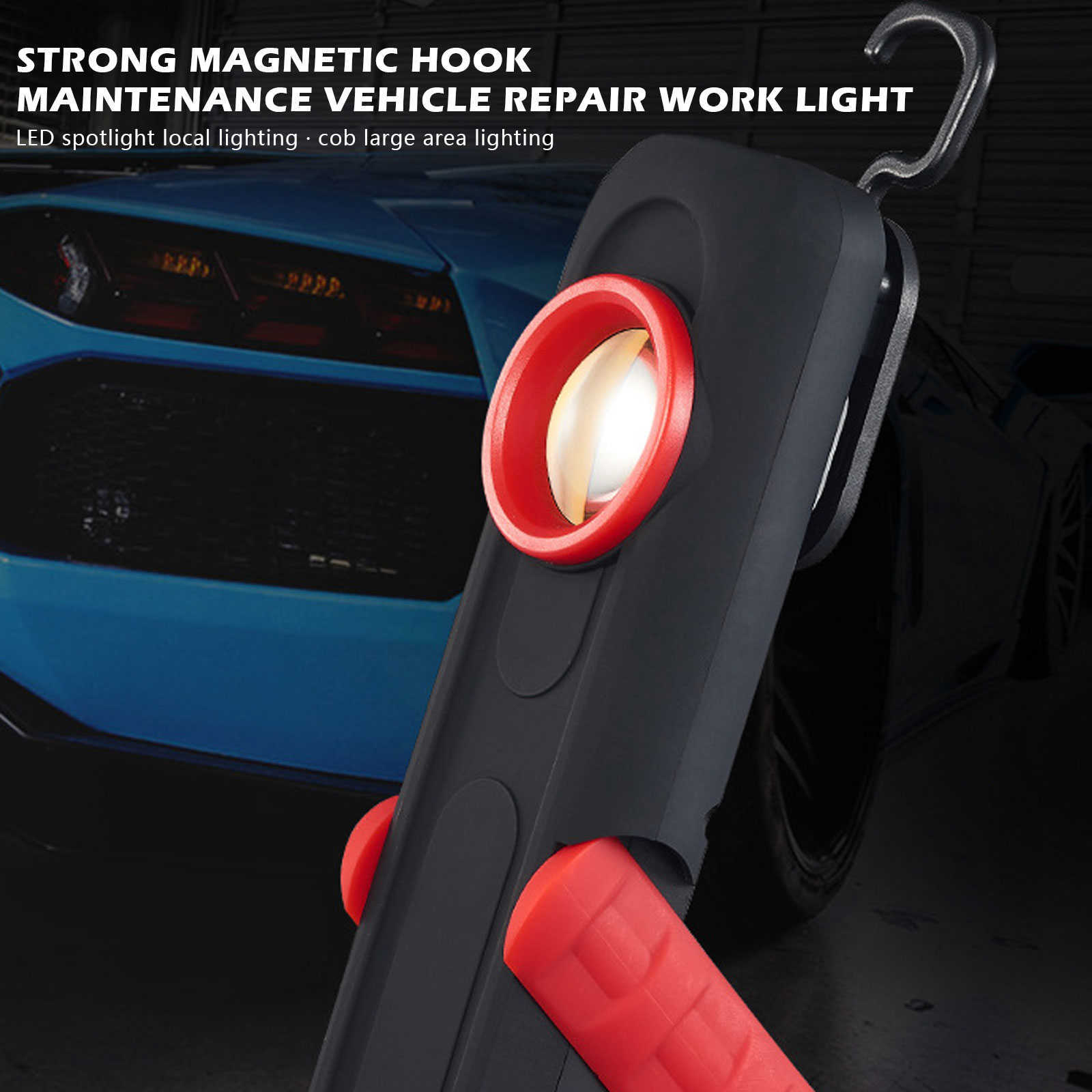 Update Car Detailing Tools Car Paint Finish Lamp Scan Swirl Magnetic Grip Multifunction Auto Repair Working Lights