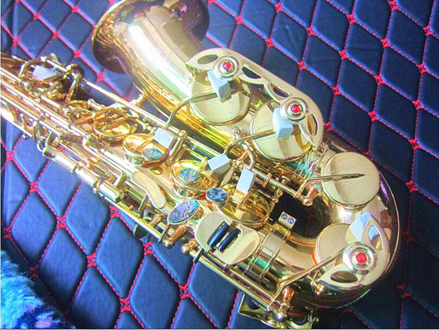 ALTO Saxophone W01 New Flat عالية الجودة من النحاس النحاس الآلات الموسيقية SAX PROSOMA مع إكسسوارات الحالات