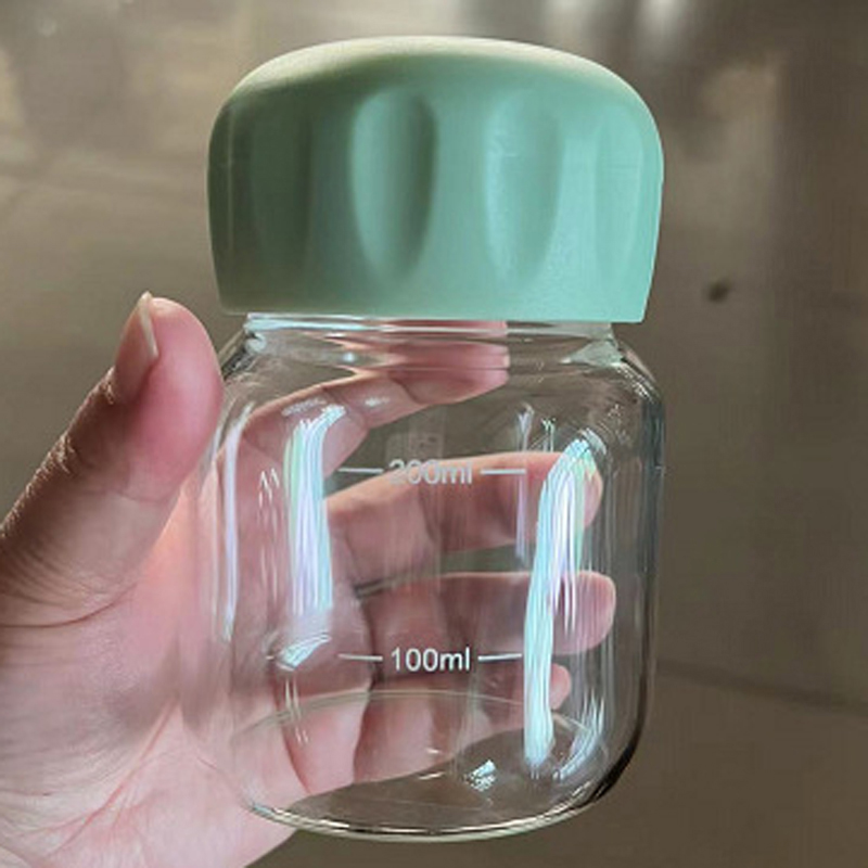 Mini Heat-resistant Milk Cup With Graduated Transparent Glass Water Cup Juice Beverages Cup Children Students Gift Water Mug Mini Taza De Leche Resistente Al Calor