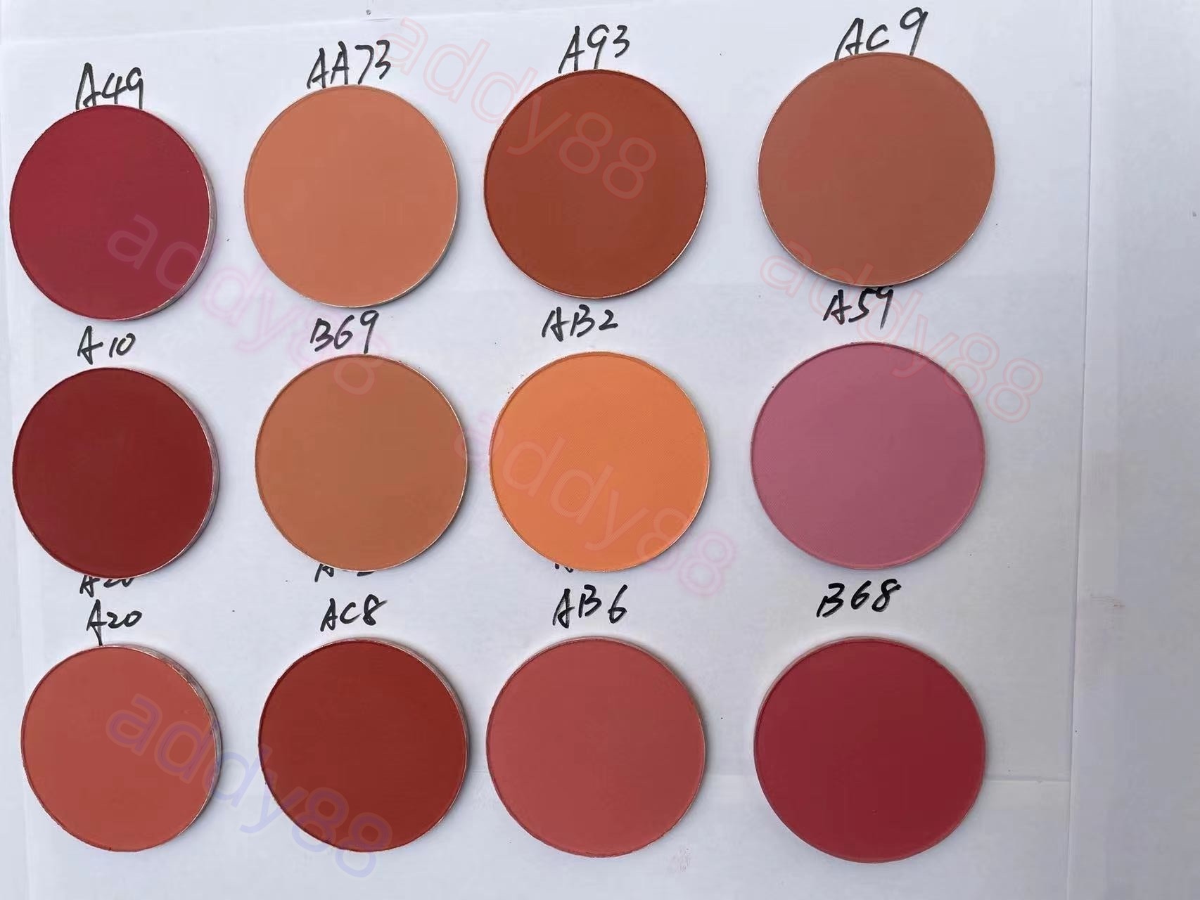 M Paleta de maquiagem de blush pó de bronzeador fosco duradouro, fácil de usar o rosto natural blush 6g