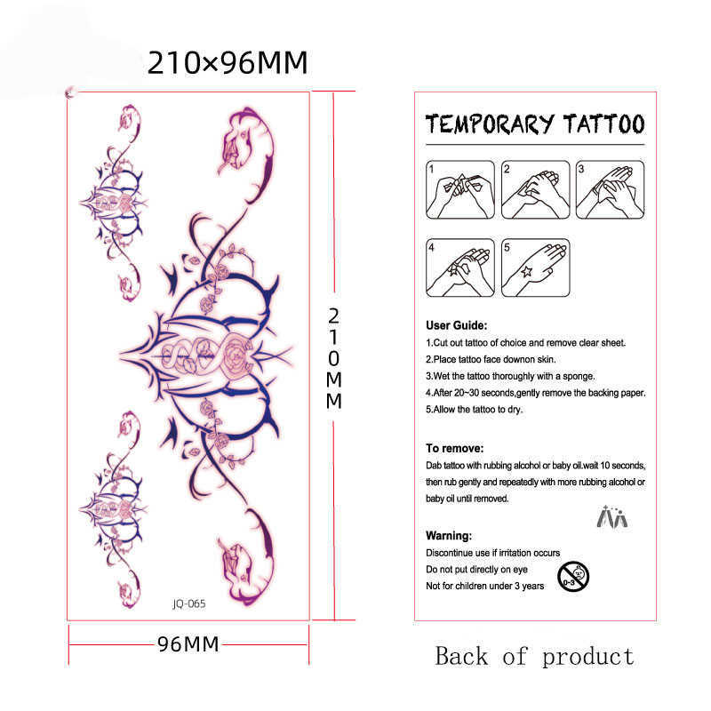 5 ПК Временные татуировки сексуальная женская татуировка наклейка 10 шт.