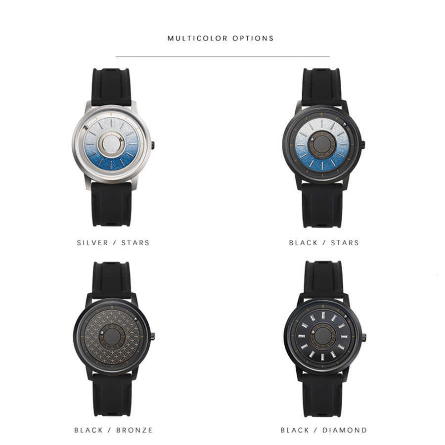 Zegarek na rękę Eutour Blue Watches Men luksusowy magnetyczny kwarc kwarcowy zegarek ze stali nierdzewnej męskie na rękę wodoodporną parę mody męskiej zegar W0403