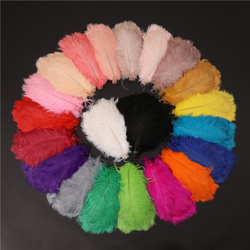 14-16inch 35-40cm White Colorful Ostrich Feather Plumes For Wedding Centerpiece Table Party Decoration Supply