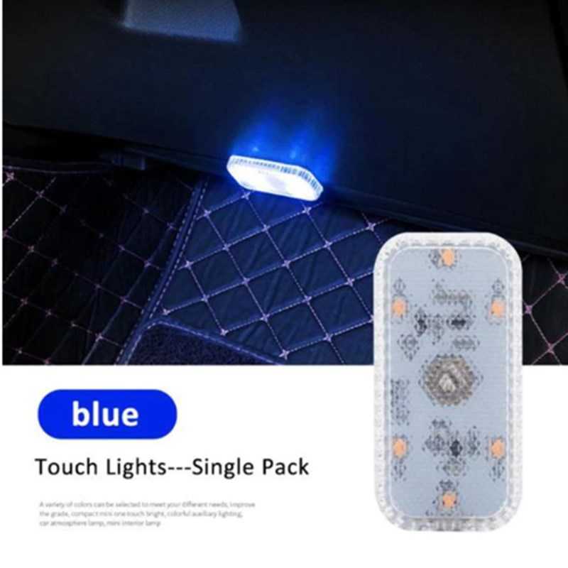 Ny bil LED Touch Lights Auto Tak Tak Läslampa Bil Trådlös interiörlampa USB Laddning Nödlampor För Dörr Foot Trunk