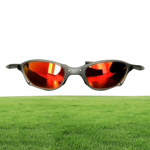 Оптово-Солнцезащитные очки X Metal Juliet x Driving Sports Поляризованные UV400 Солнцезащитные очки высокого качества для мужского зеркала Fire Ruby Red Ice be3324411