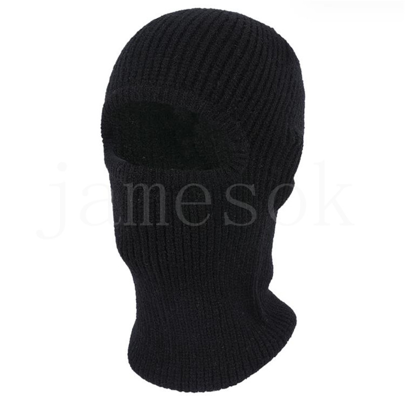 Snoepkleurige outdoor pullover gebreide muts met enkel gat winter unisex riding Ski Mask bivakmuts df314