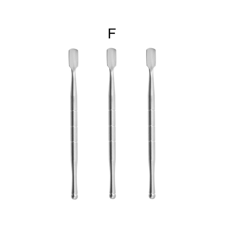 Acier inoxydable fumer Dab outils cire Dabbers baguette Scoop Pick spatule pelle métal plate-forme outil tamponnant plates-formes clous bâtons collants