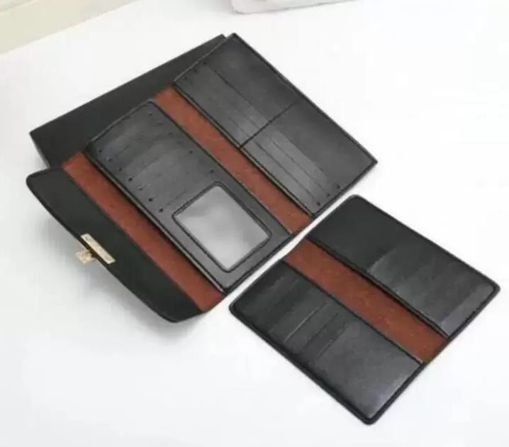 Designers / set Portefeuille pour Hommes Pochette En Cuir Toile Cartes De Crédit Fentes Long Coverr Femme Portefeuilles Mode Titulaire De La Carte Bourse 268011