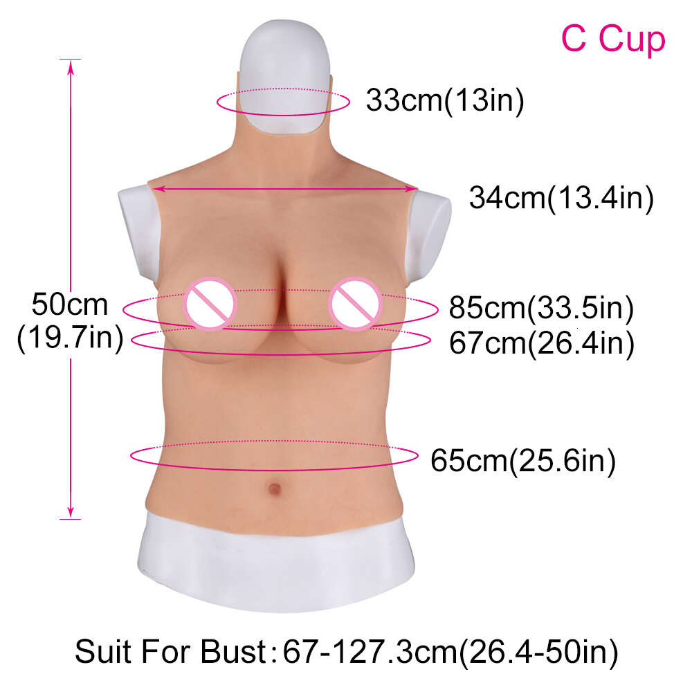 Catsuit Costumes C D Cup Upgraded Long Version Crossdresser Fake Boobs Silicone for Transvestite Drag Queen Latex Lingeries