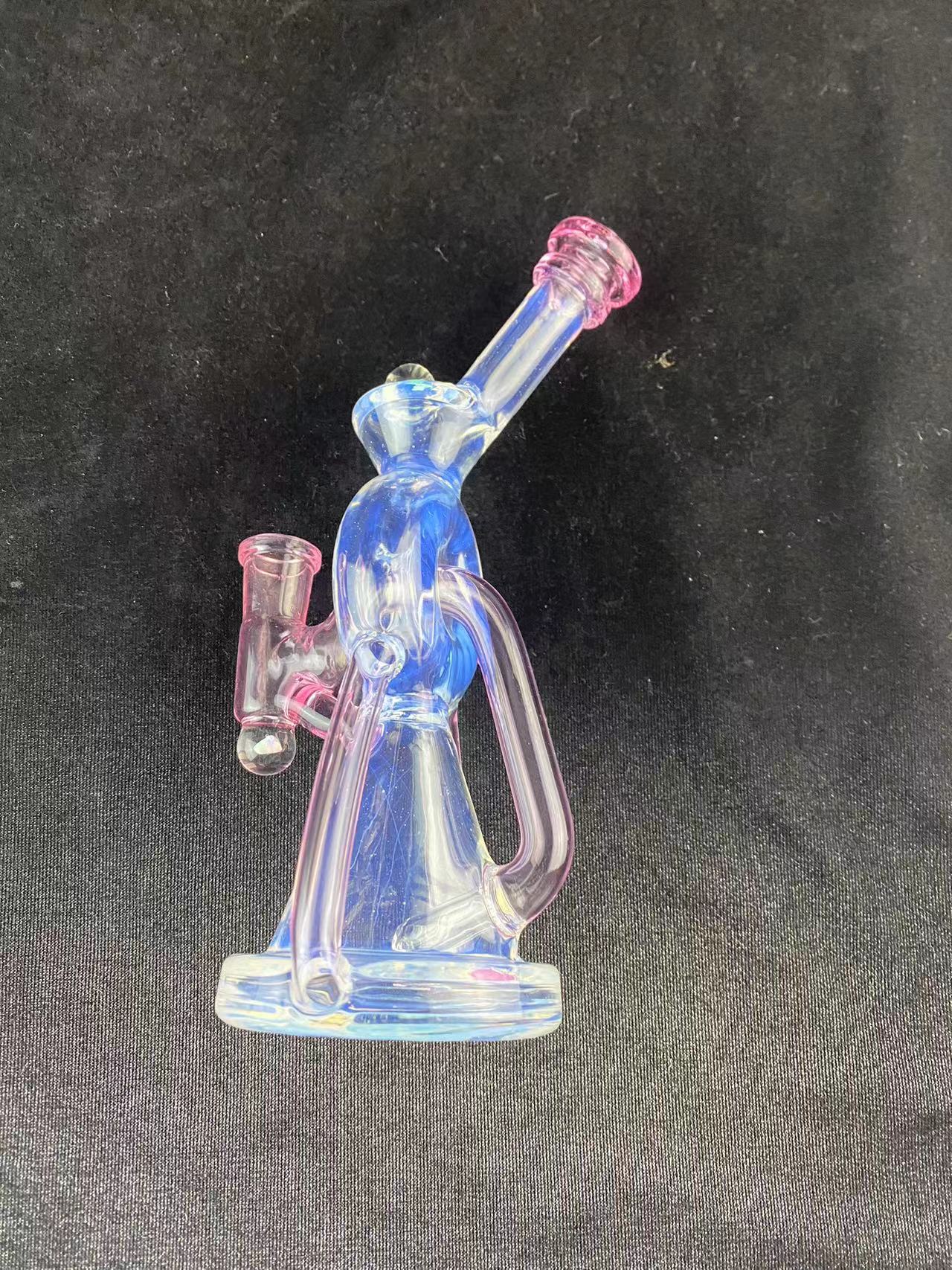 Hookah Secret White and Pink Glass Hookah Rig Bong, 14 mm wspólna sprzedaż fabryczna Zapraszamy na złożenie zamówienia