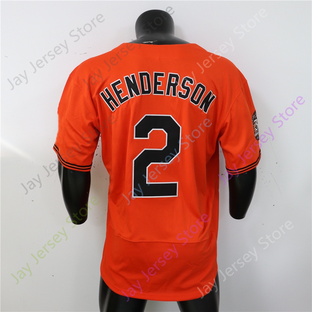 Gunnar Henderson Jersey Fans Player 30th Anniversary Patch Blanc Gris Orange Taille S-3XL Home Way Button Down Broderie