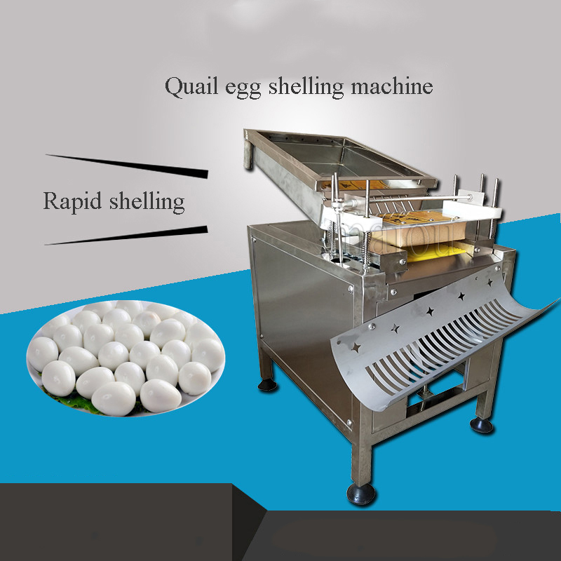 Machine automatique de décortiqueur d'oeufs d'oiseau d'acier inoxydable de décortiqueur d'oeufs de caille