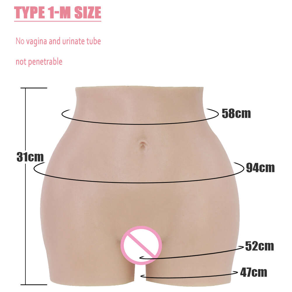 Catsuit Costumes rehausseur de hanche Silicone faux vagin pantalon crosscommode gros cul riche fesses sous-vêtements homme à femme