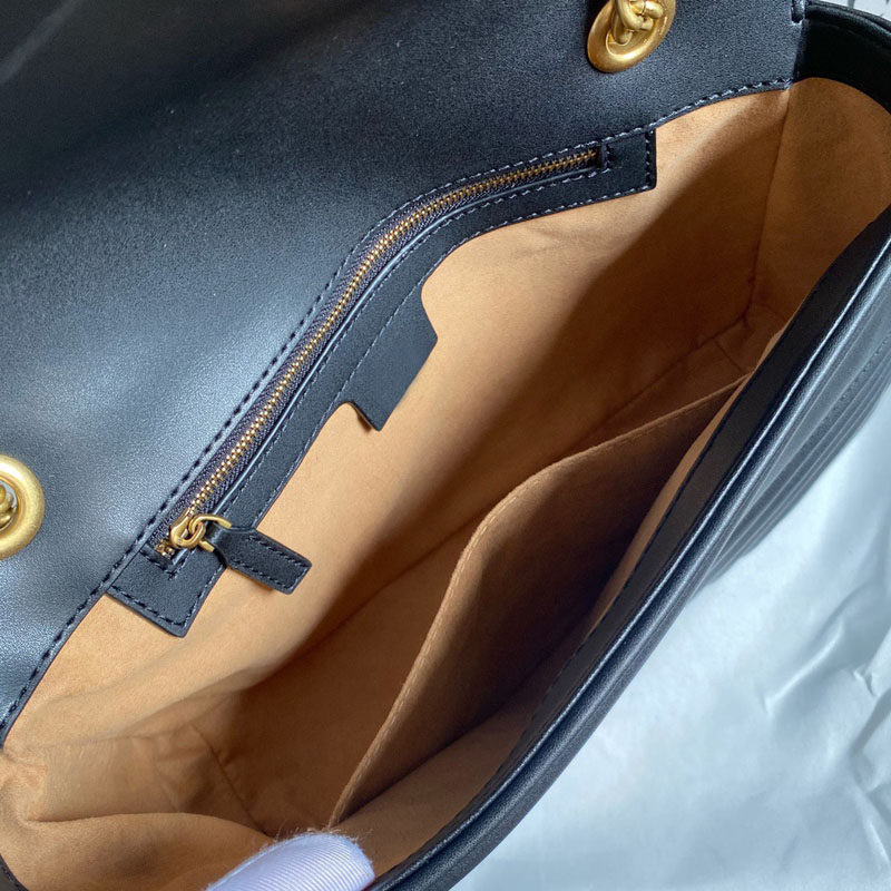 Högkvalitativ designer Marmont Bag Women Designer Shoulder Bags Classic Mini Crossbody Bag Classic Luxury Chain Handbag Fashion Quilted Leather Vintage Woman Purse