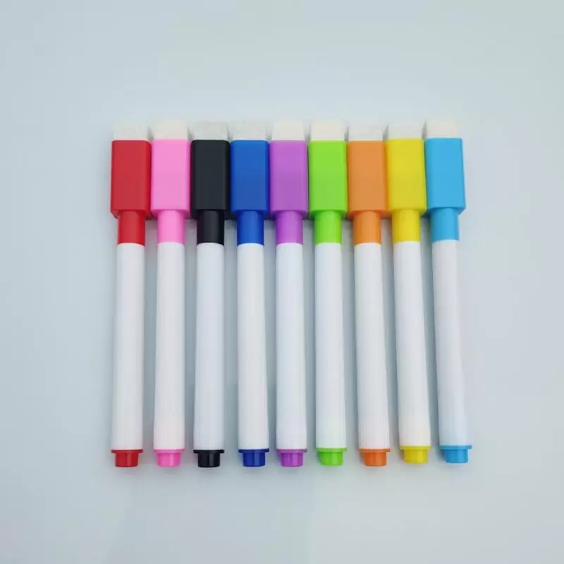 Whiteboard expo markers magnetische whiteboard pen droge wissen wissen witte bord markers magneet pennen ingebouwd in gum schoolvoorraden