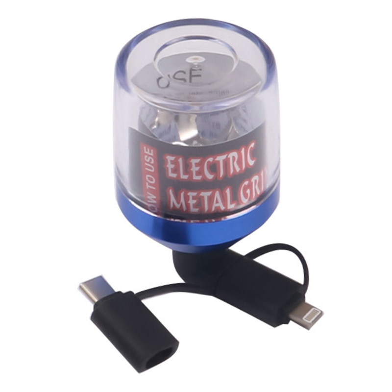 Elektrisk metall örtkvarn Automatisk torr örter Tobakslipmaskiner med 2 i 1 USB -port typ C Mikro liten smart ficka