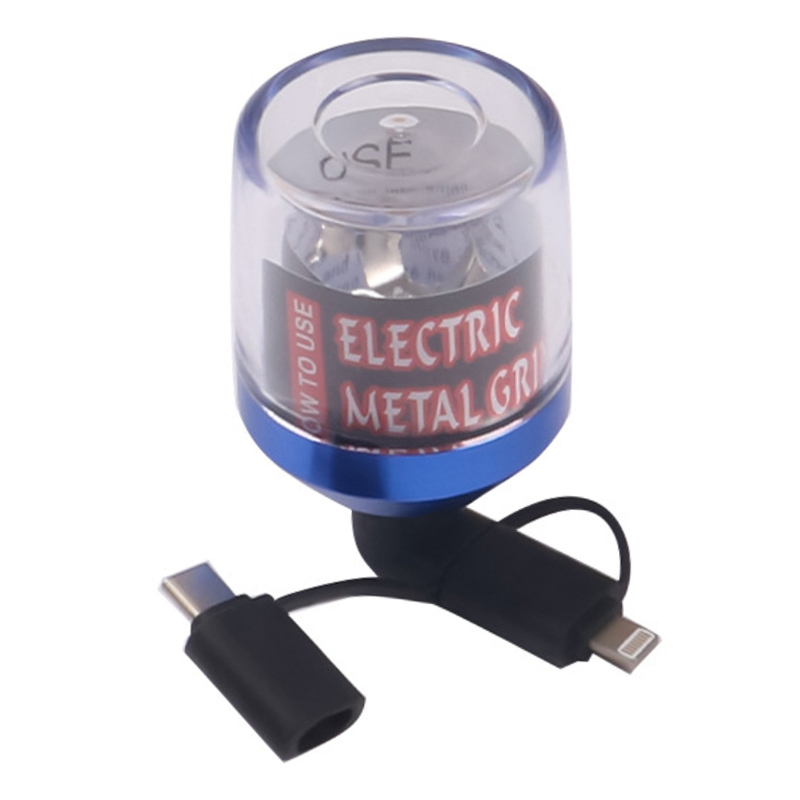 Emekli Metal Bitki Öğütücü Otomatik Kuru Otlar Tütün öğütücüleri açık akrilik taşlama odası ile 1 USB tip C ve Micro Android bağlantı noktası perakende