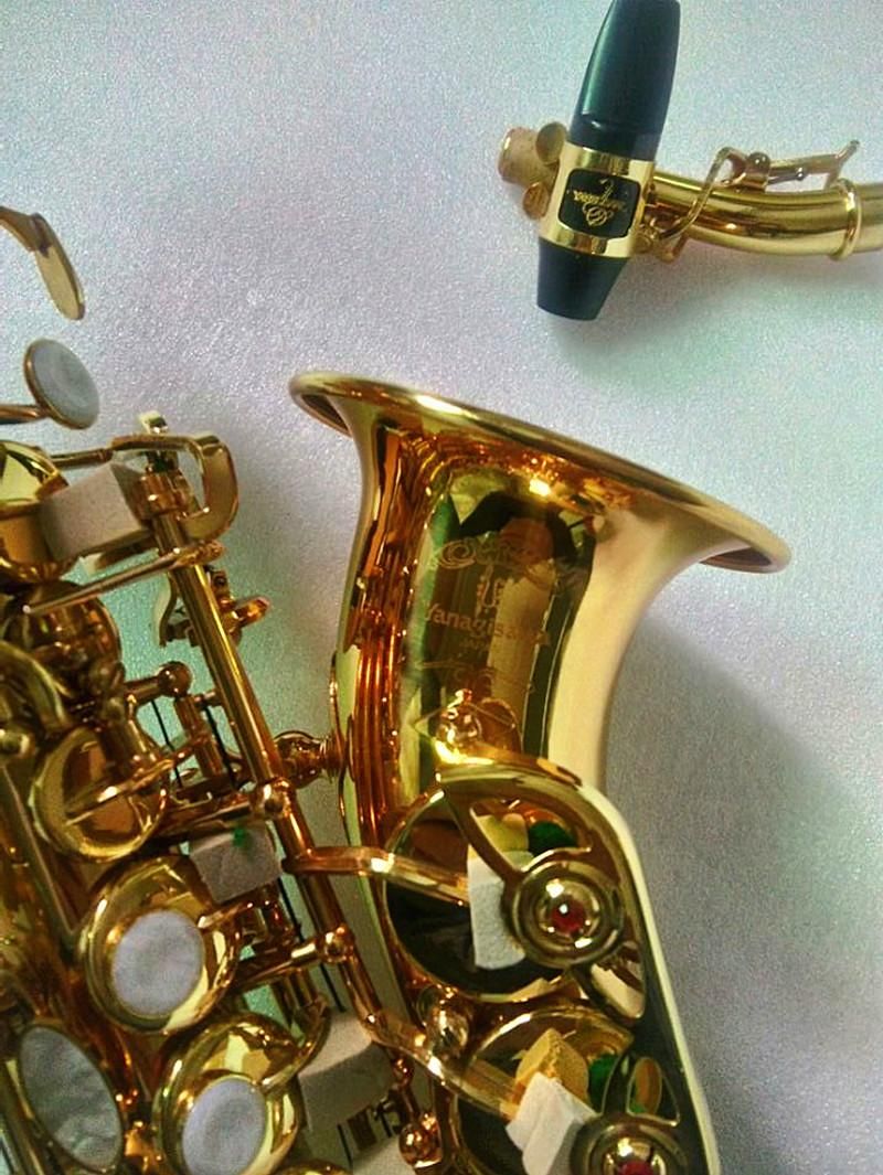 New gold curved soprano saxophone S-991 Professional playing instrument soprano sax With Case accessories