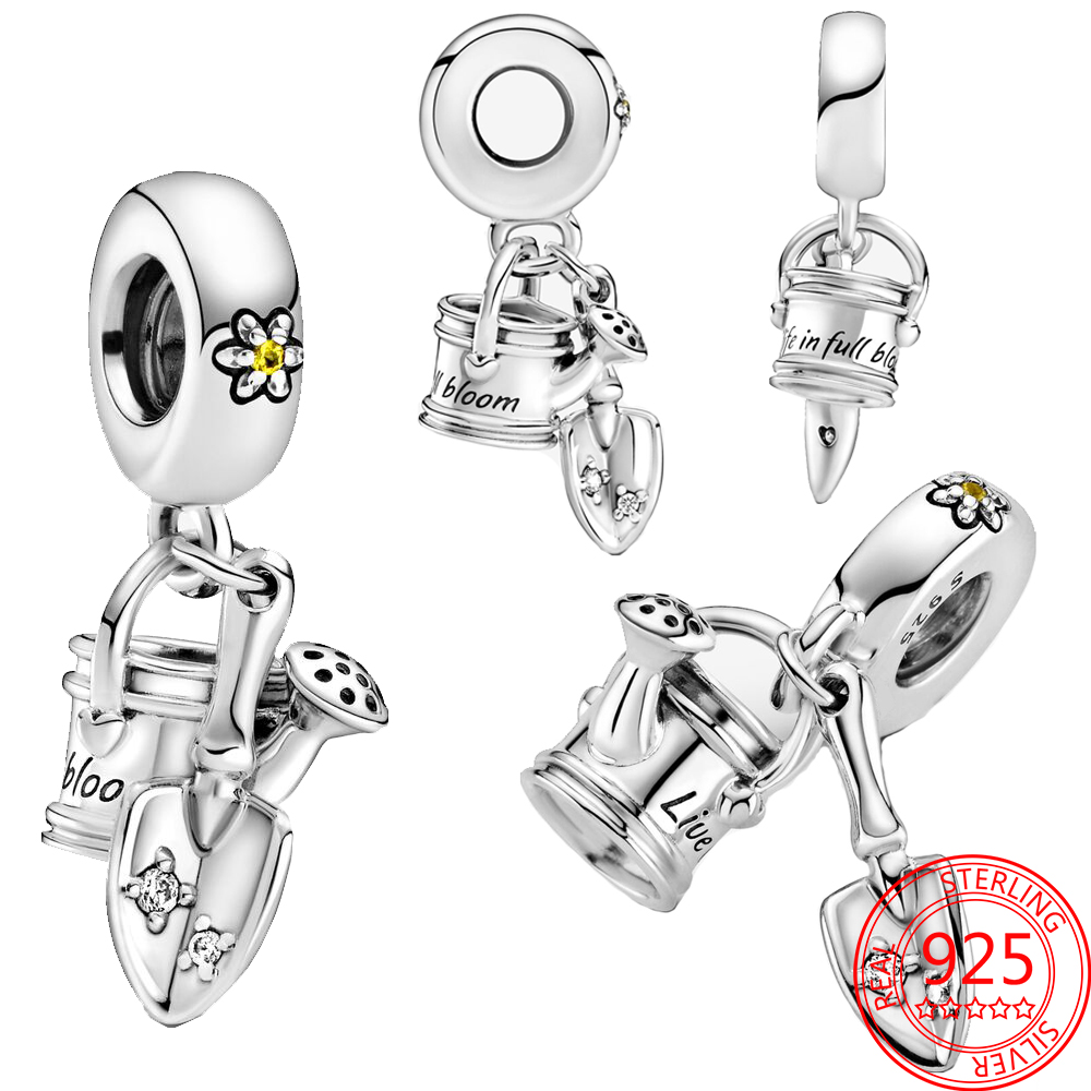 Argento 925 Fit Pandora Ciondoli originali Ciondolo fai da te Donna Bracciali perline Clip Tappo di laurea Laurea Commemorativa Charm Fit Bracciale di marca Gioielli Laurea