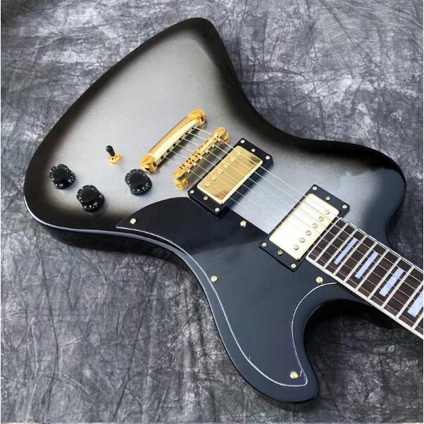 Silver Burst RD Electric Guitar Rosewood Fingerboard Mahogany Body Gold Hardware Guitarra Customizable