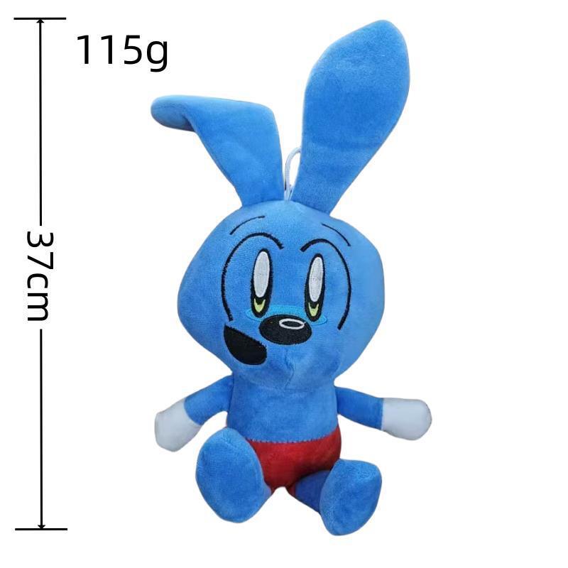 Kawaii riggy o coelho boneca de pelúcia brinquedo dos desenhos animados azul rosa coelho animais de pelúcia crianças aniversário presentes de natal