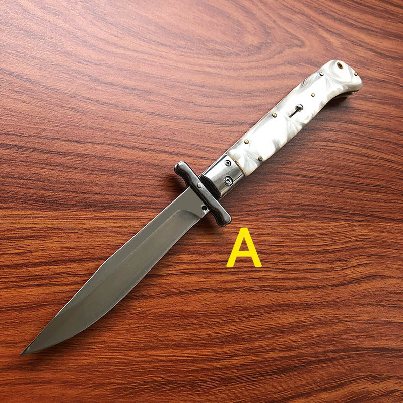 US Italian Style 11 Inch Stiletto Mafia Automatic Pocket Knife 440C Single Action Outdoor Camping Self Defense Hunting Auto Survival Knives UT85 UT88 9inch 13inch